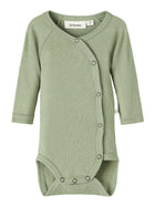 Lil Atelier FABLE meriinovillane body, Oil Green Melange