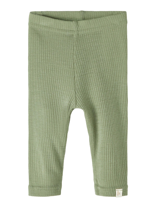 Lil Atelier FABLE baby meriinovillased retuusid, Oil Green Melange