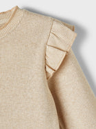 Name It SICLO orgaanilisest puuvillast sädelusega kleit, gilded beige