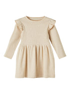 Name It SICLO orgaanilisest puuvillast sädelusega kleit, gilded beige