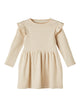 Name It SICLO orgaanilisest puuvillast sädelusega kleit, gilded beige