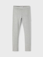 Name It DAVINA seest uhutud pinnaga retuusid, grey melange