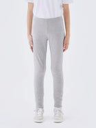 Name It DAVINA seest uhutud pinnaga retuusid, grey melange