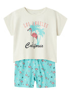 Name It orgaanilisest puuvillast pidžaama CAP POOL BLUE FLAMINGO, pool blue