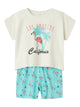 Name It orgaanilisest puuvillast pidžaama CAP POOL BLUE FLAMINGO, pool blue