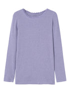 Name It Kab orgaanilisest puuvillast pluus, heirloom lilac/melange