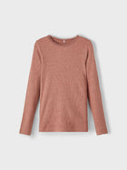 Name It Kab SLIM orgaanilisest puuvillast pluus, cognac/melange