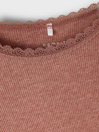 Name It Kab SLIM orgaanilisest puuvillast pluus, cognac/melange