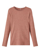 Name It Kab SLIM orgaanilisest puuvillast pluus, cognac/melange
