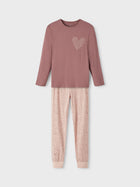 Name It LEO orgaanilisest puuvillast pidžaama, rose taupe