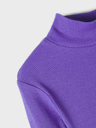 Name It NAKAL orgaanilisest puuvillast kõrge kaelusega sviiter, purple corallites
