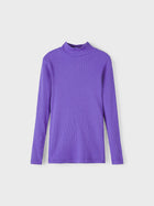 Name It NAKAL orgaanilisest puuvillast kõrge kaelusega sviiter, purple corallites