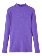 Name It NAKAL orgaanilisest puuvillast kõrge kaelusega sviiter, purple corallites