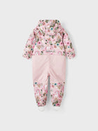 Name It Alfa FLORAL softshell kombe tüdrukutele, pink nectar