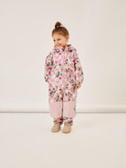 Name It Alfa FLORAL softshell kombe tüdrukutele, pink nectar