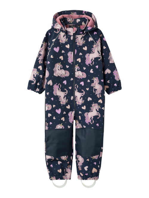 Name It Alfa08 softshell kombe tüdrukutele, dark sapphire