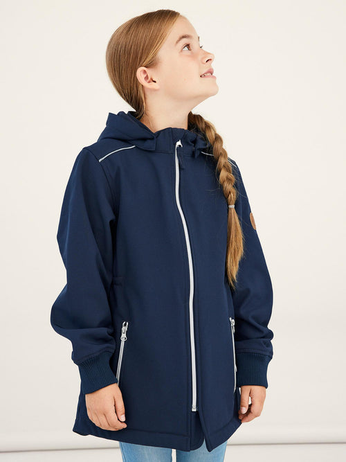 Name It Alfa softshell jope tüdrukutele, dark sapphire