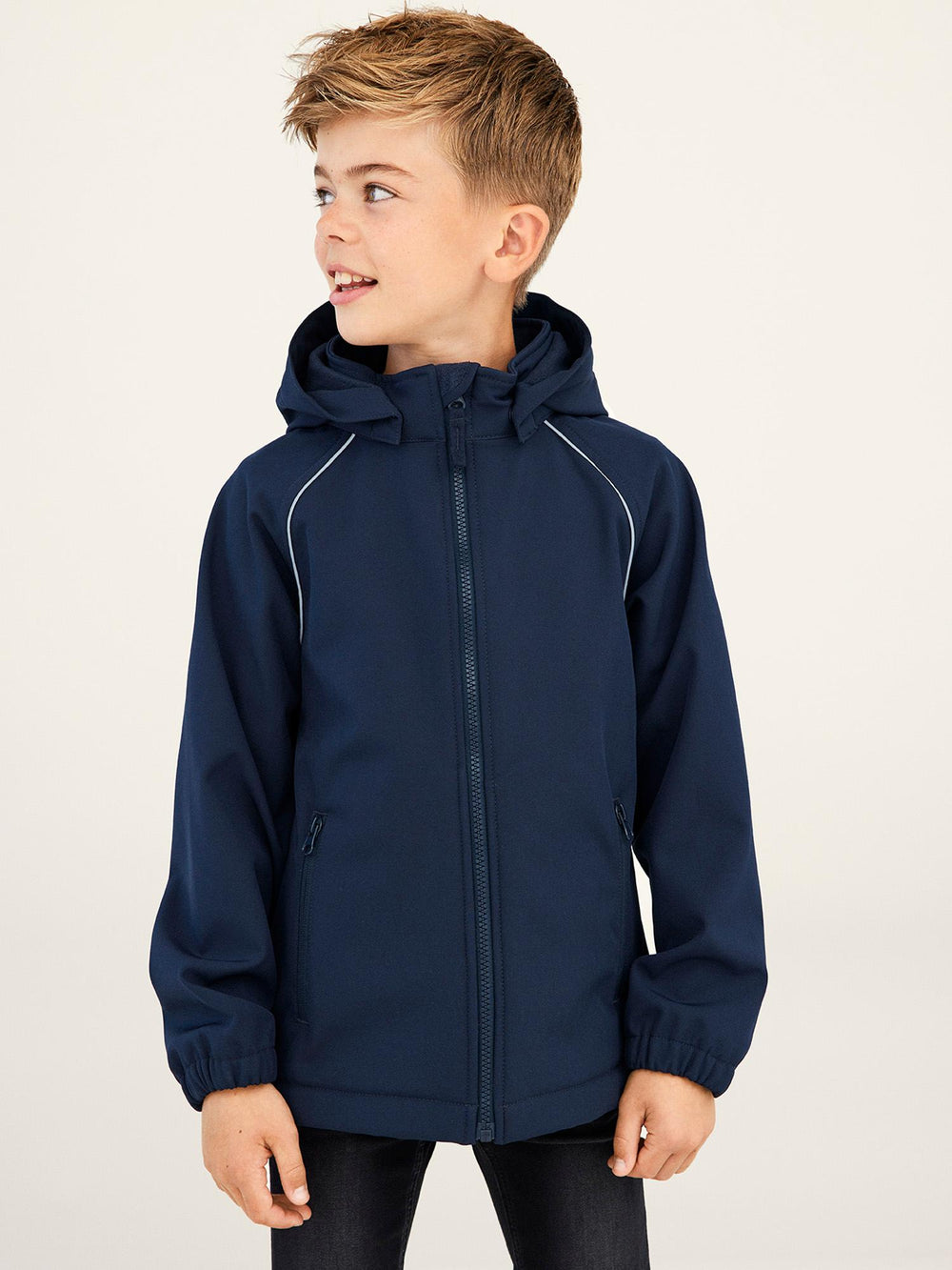 Name It Alfa softshell jope poistele, dark sapphire