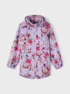 Name It Alfa FLORAL softshell pikem jope tüdrukutele, sand verbena