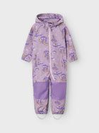 Name It Alfa08 softshell kombe Ükssarvik, orchid bloom