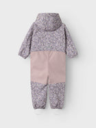 Name It Alfa08 softshell kombe tüdrukutele Small Flower, deauville mauve