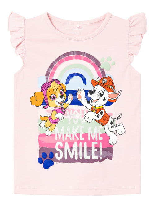 Name It ASANA  Käpapatrulli puuvillast T-särk, parfait pink