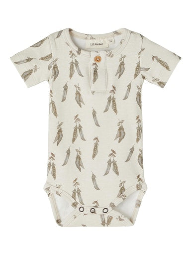 Lil Atelier GEO body, orgaanilisest puuvillast, turtledove