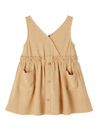 Lil' Atelier HEATHER linasegune kleit, iced coffee