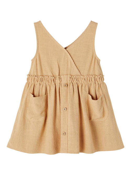 Lil' Atelier HEATHER linasegune kleit, iced coffee