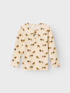Lil' Atelier GEO orgaanilisest puuvillast pluus, fog/lion