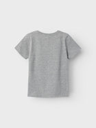Name It Jamie orgaanilisest puuvillast t-särk, grey melange