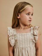 Lil' Atelier orgaanilisest puuvillast FANNIE kleit, sandshell
