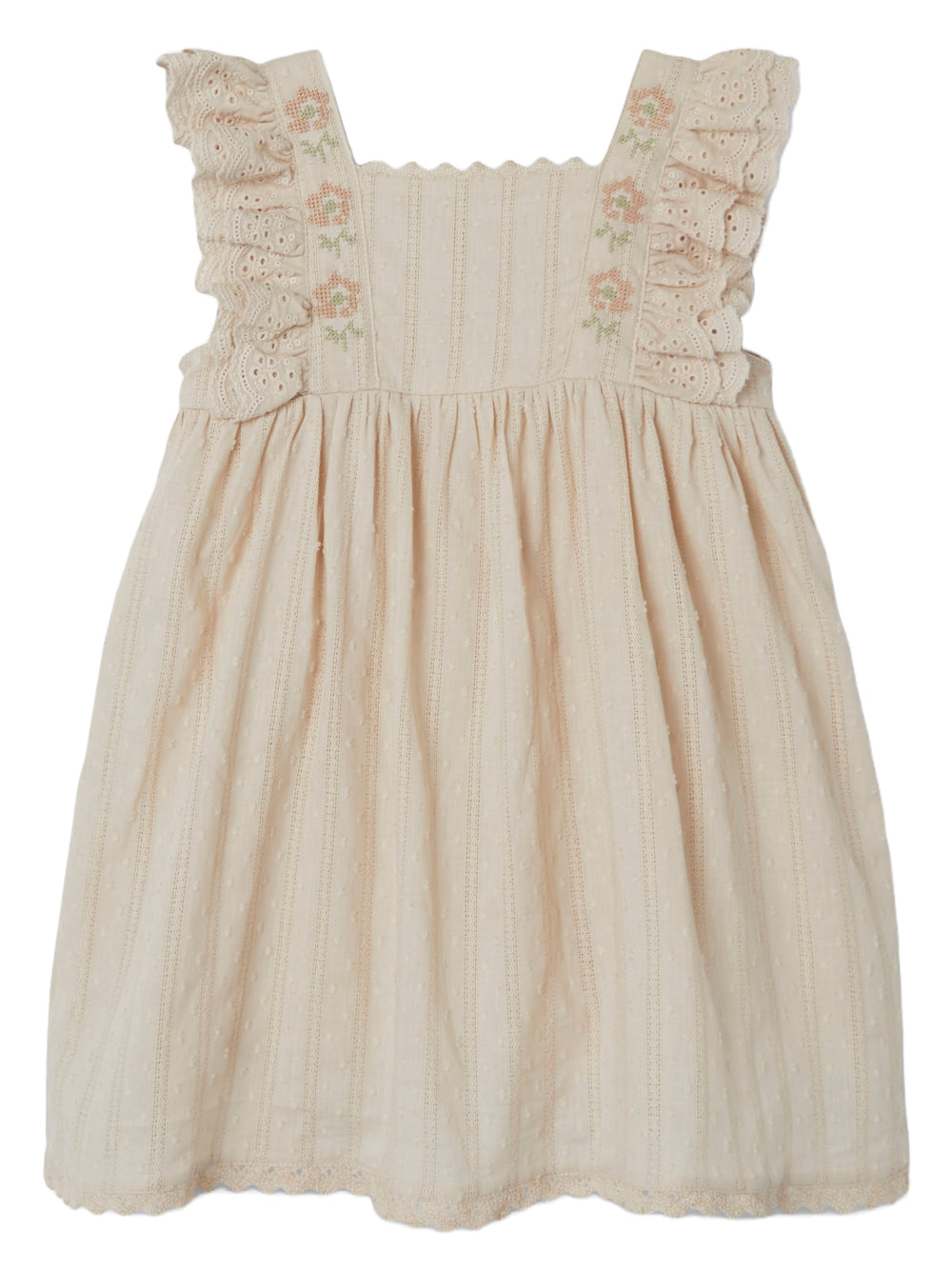 Lil' Atelier orgaanilisest puuvillast FANNIE kleit, sandshell
