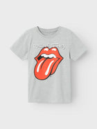 Name It MIKKO ROLLING STONES puuvillane t-särk, light grey melange