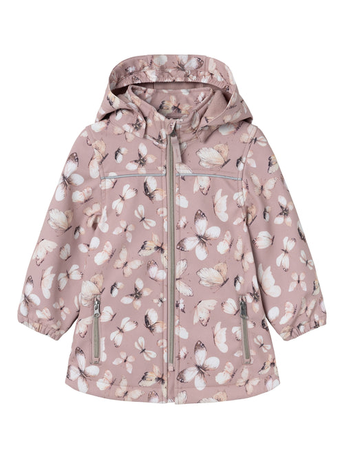 Name It ALFA08 FLY FO softshell jope tüdrukutele, deauville mauve