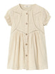 Lil' Atelier HALLA orgaanilisest puuvillast kleit, bleached sand