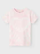 Name It puuvillane t-särk HEARTS, parfait pink