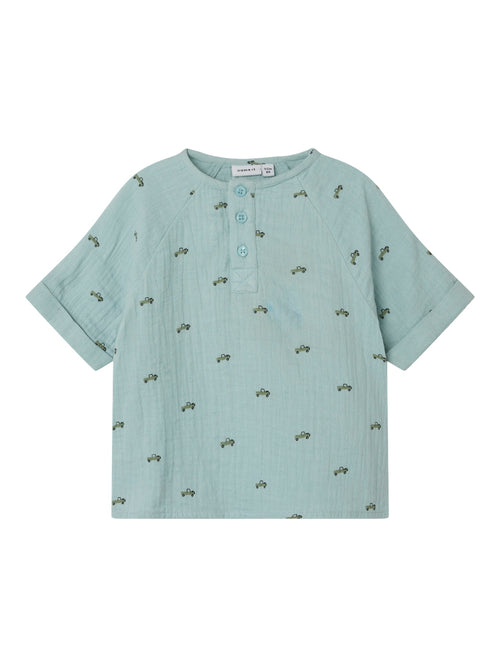 Name It HINKIAN musliinist pluus, gray mist