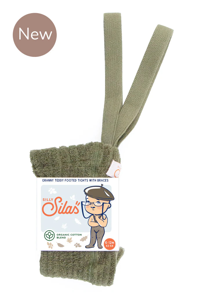 Silly Silas Granny Teddy traksidega sukkpüksid, olive