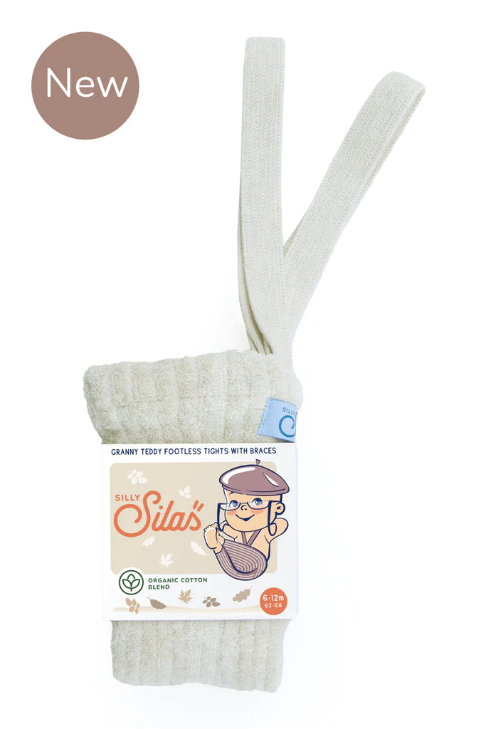Silly Silas Granny Teddy traksidega retuusid, cream blend