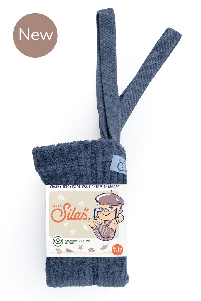 Silly Silas Granny Teddy traksidega retuusid, steel blue blend