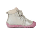 D.D.Step sooja voodriga barefoot-saapad, silver/rebane 073
