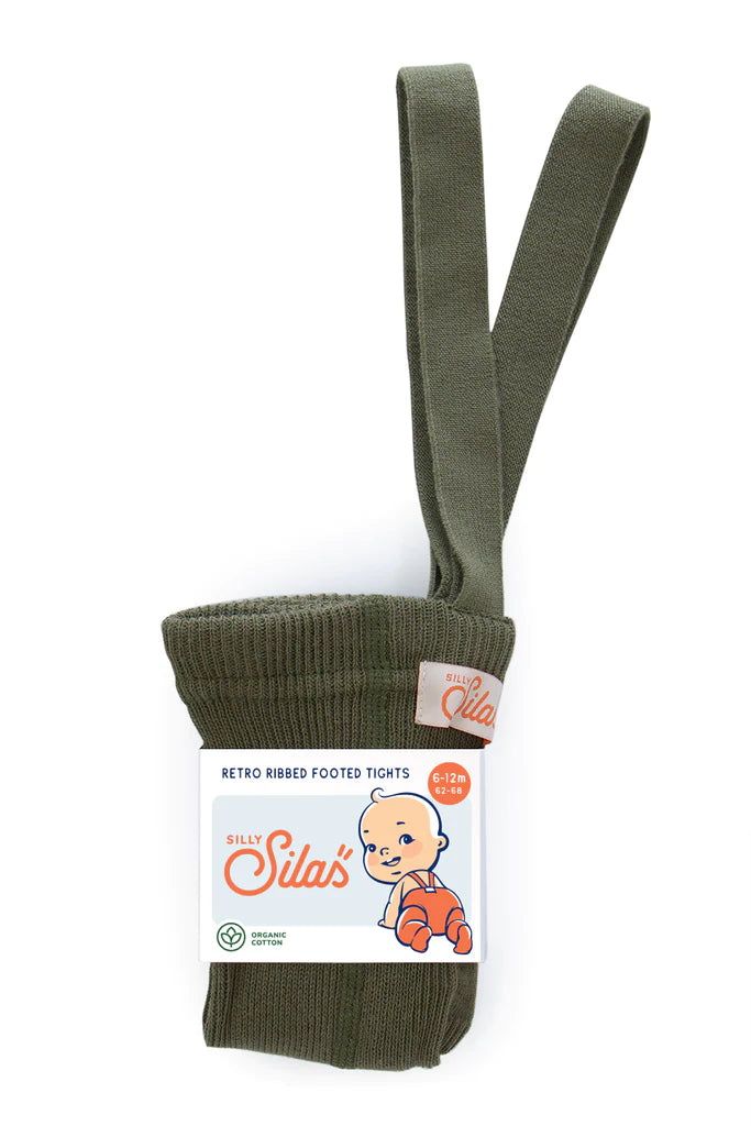 Silly Silas soonikkoes traksidega retro sukkpüksid, olive