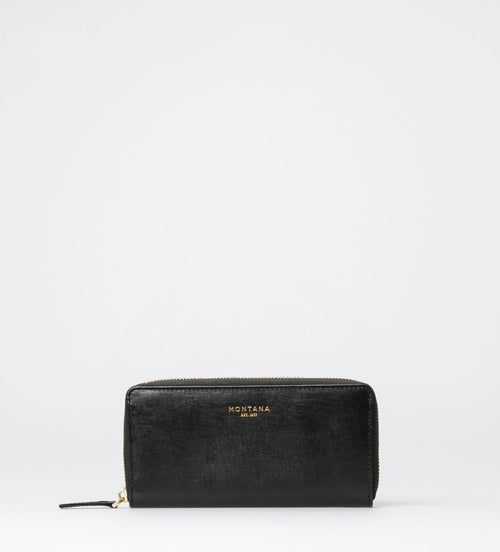Montana nahast rahakott Osby Saffiano, black