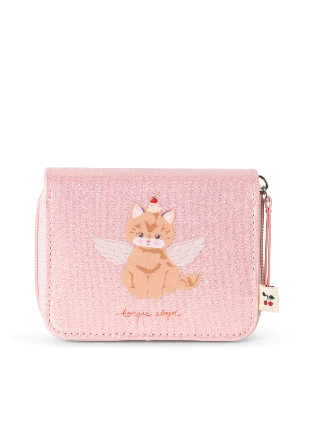 Konges Slojd kassikesega rahakott, cerise glitter pink