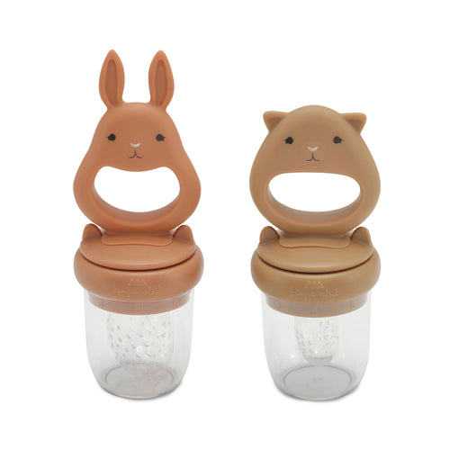 Konges Sløjd silikoonist puuviljalutt - ALMOND/TERRACOTTA