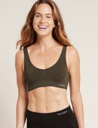 Boody rinnahoidja Padded Shaper Crop Bra, dark olive