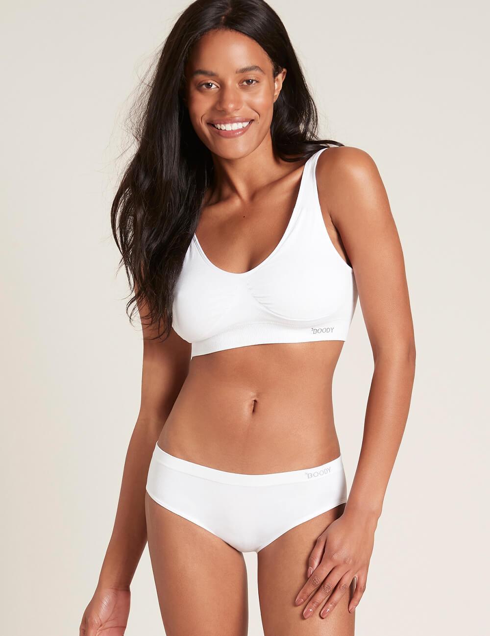 Boody rinnahoidja Padded Shaper Crop Bra, white