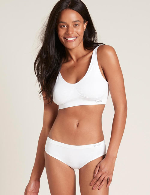 Boody rinnahoidja Padded Shaper Crop Bra, white