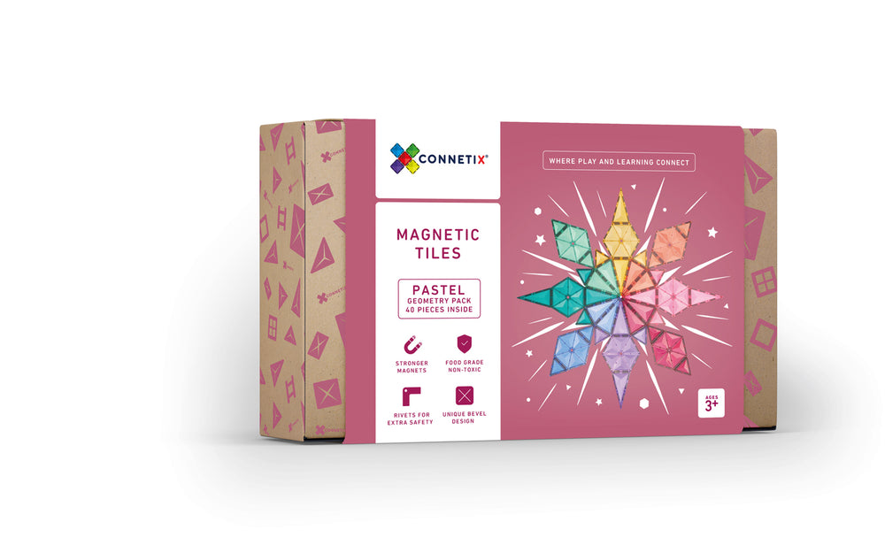 Connetix 40 Piece Pastel Geometry Pack